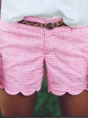 Lilly Pulitzer Buttercup Shorts in Fiesta Pink Gingham